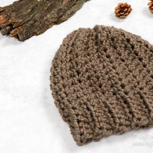 Crochet 30-minute Chunky Beanie Hat PDF Pattern PRINTABLE - Etsy