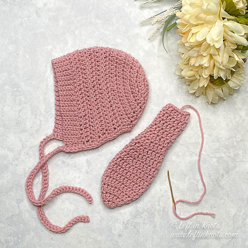 Crochet Ribbed Bunny Bonnet PATTERN DOWNLOAD PDF Newborn, Toddler, Child and Adult Sizes image 9