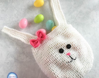 Crochet Easter Bunny Bag Pattern PDF Download - a crochet pattern for spring and Easter