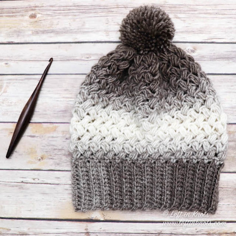 Coffee Bean Beanie Crochet Hat Pattern PDF Printable Download Etsy