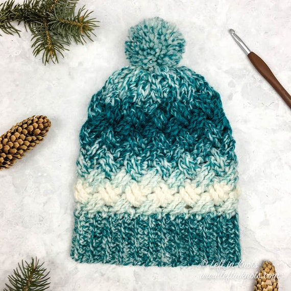 Celtic Weave Stitch Hat Crochet Pattern PDF Printable  display picture 3