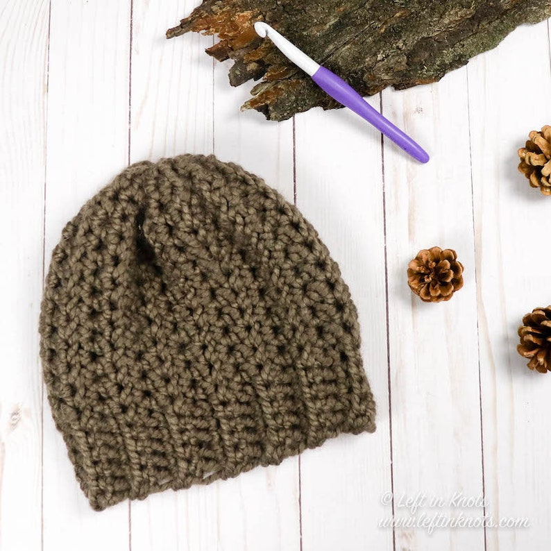 Crochet 30-minute Chunky Beanie Hat PDF Pattern PRINTABLE - Etsy