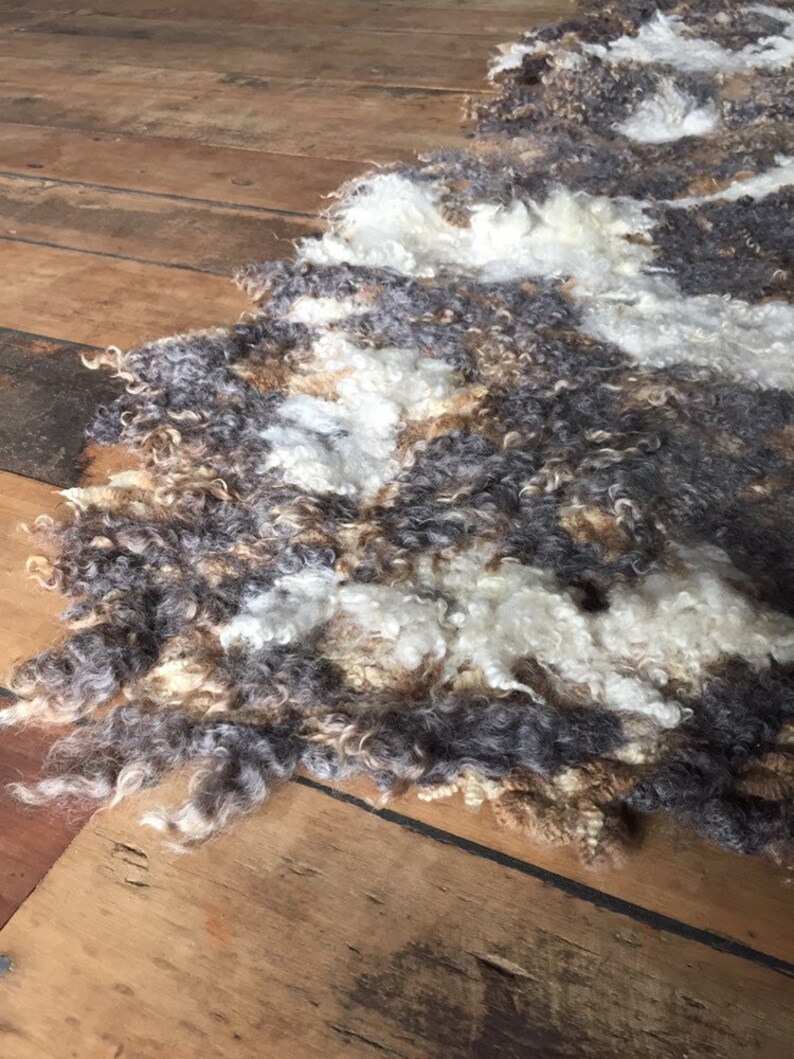 Animal Friendly Leather Free Wool Island Sheep Rug Hand Felted Etsy
