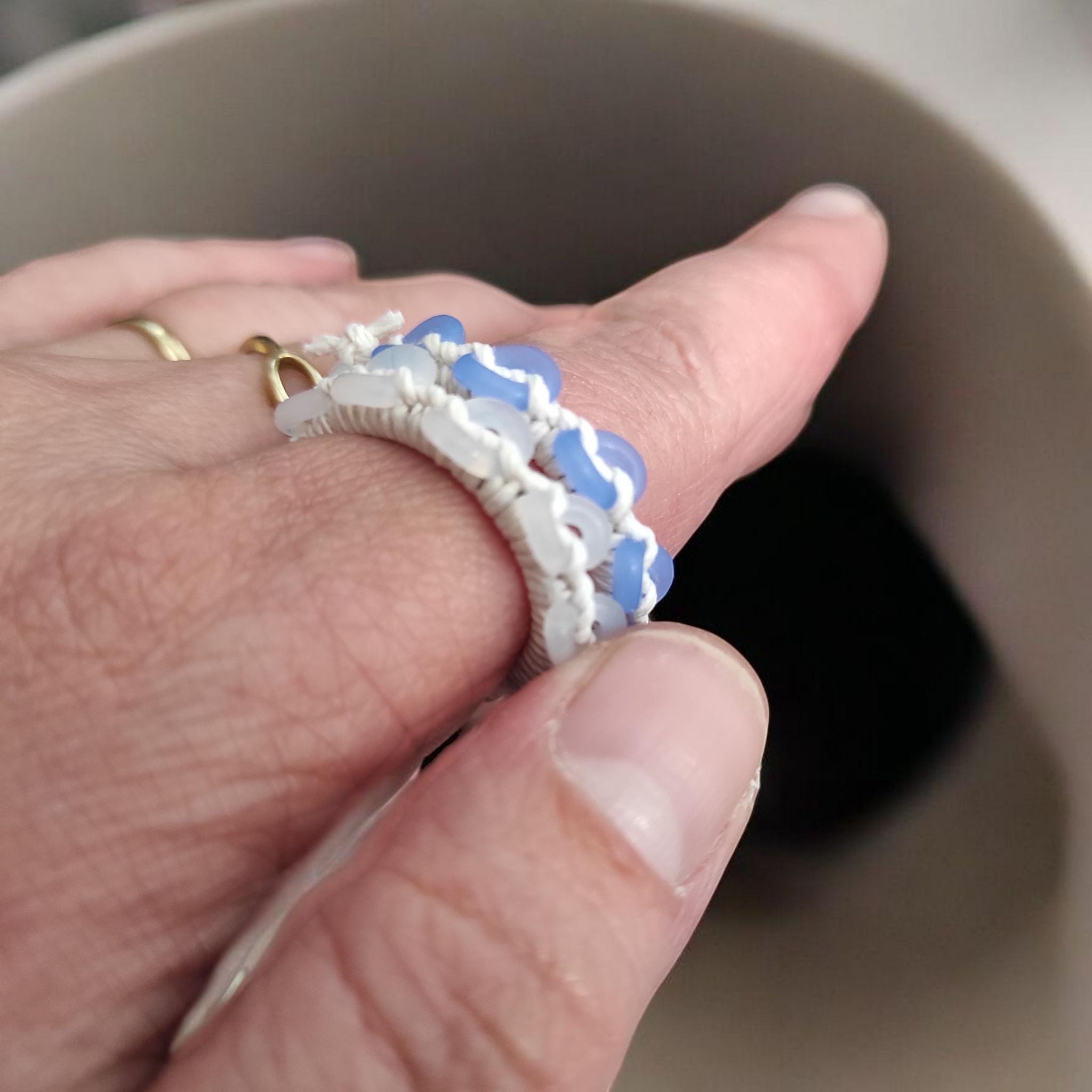 静かなフィジェットリング 皮膚むしり症 抜毛症 爪噛み フリーサイズ
