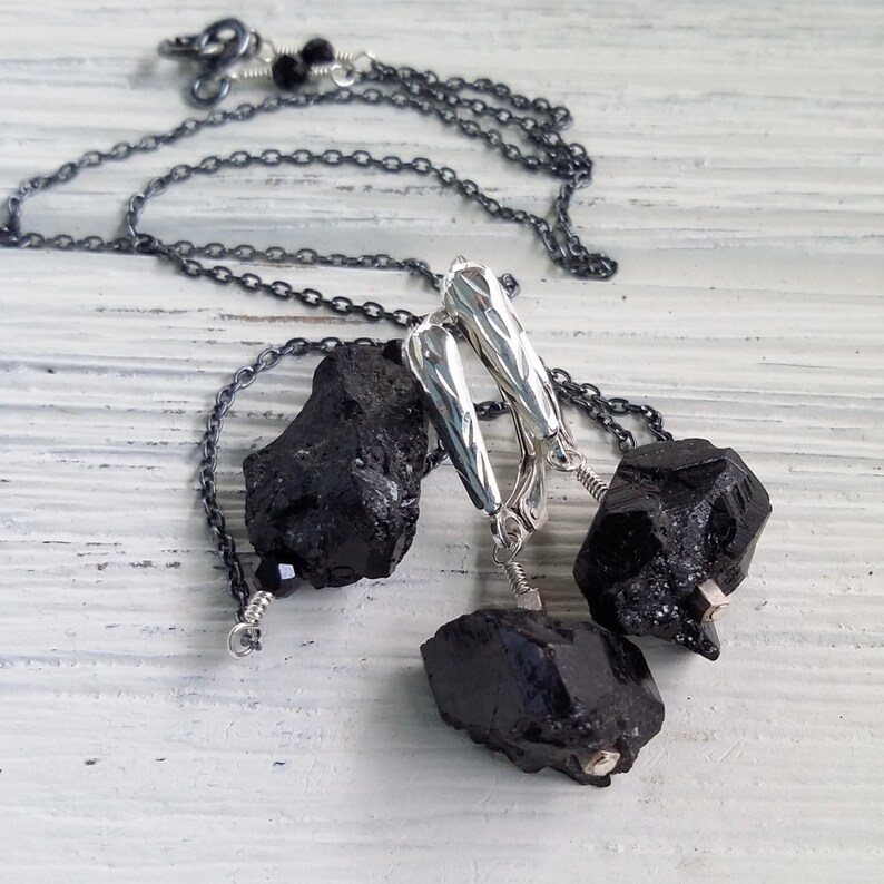 15 inch Meteorite necklace  Meteorite pendant  Meteorite jewelry  Space necklace