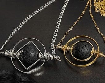 Unisex Fidget necklace ADHD stim discreet jewelry Gifts for stressed friends Worry Mental health  Thoughtful gift for male friend