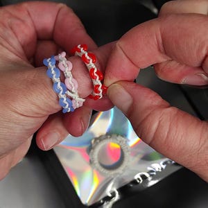 Quiet fidget ring Dermatillomania Trichotillomania Skin picking Nail biting One size Discreet Stress relief Special needs gift Wife daughter
