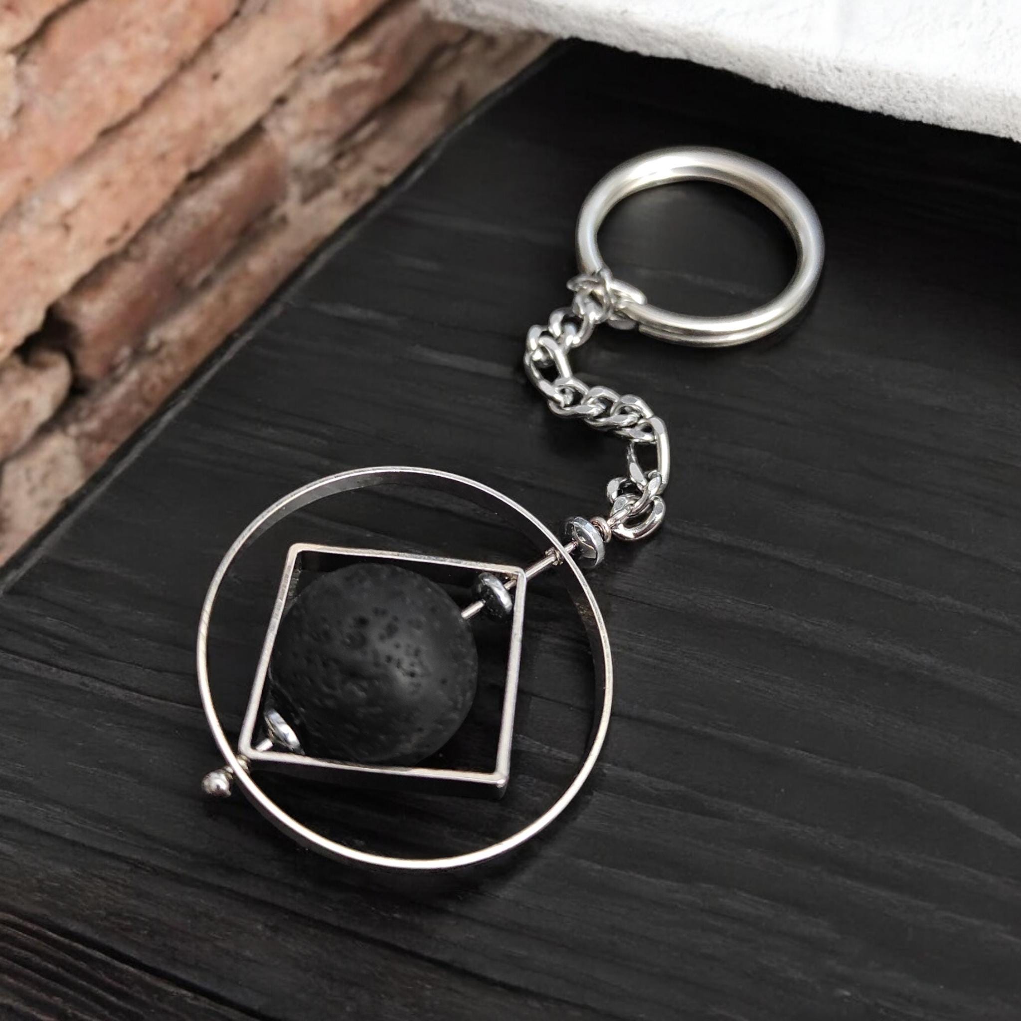 Large Fidget Keychain Spinning Fidgeter ADHD Calming Anxiety Backpack ...