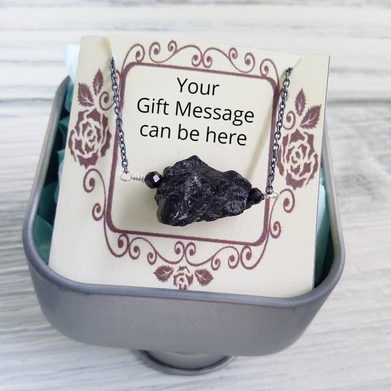 15 inch Meteorite necklace Meteorite pendant Meteorite jewelry Space necklace
