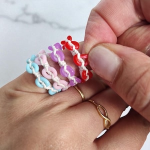 Small size Quiet fidget ring back to school Dermatillomania Trichotillomania Skin picking Nail biting   Special needs gift for ADHD kids