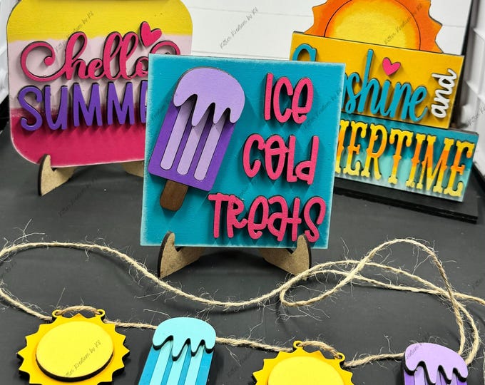 Featured listing image: Summer Tier Tray Signs