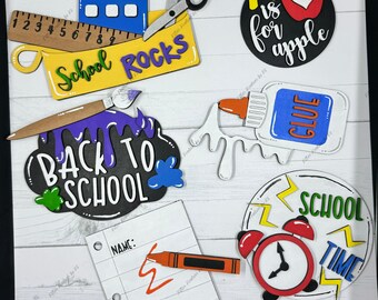 Back 2 School Tier Tray Signs