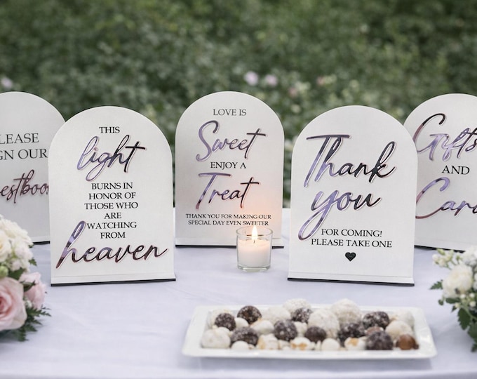 Featured listing image: Wedding/Party tabletop signs