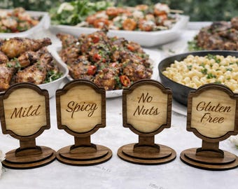 Buffet interchangeable signs
