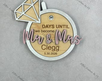 Wedding Countdown Magnet