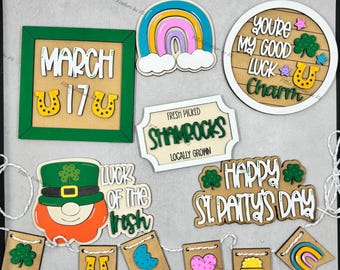 Good Luck Charm Tier Tray Signs