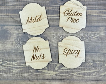Inserts for 4" Interchangeable Buffet Signs