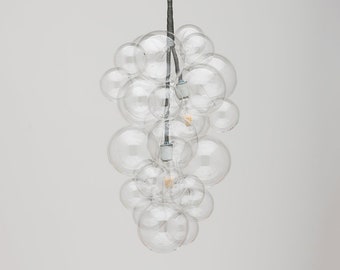 The Cascade Bubble Chandelier (26" tall) • *As Seen On Etsy Commercial*  • Entryway Light • Dining Room Chandelier •