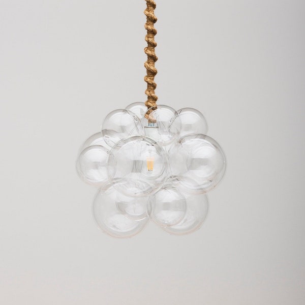 The Organic Bubble Chandelier (16" diameter) • Custom Cord Options• Bubble Light • Chandelier • Ceiling Light • LED Lighting