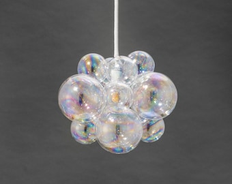 The Iridescent Organic Bubble Chandelier (16" diameter) • Glass Bubble Chandelier •