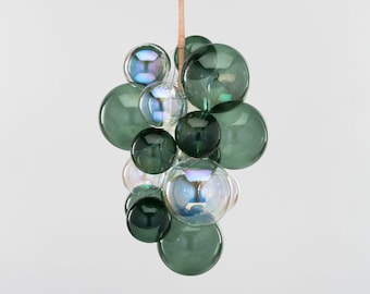 The Juniper & Iridescent Waterfall Bubble Chandelier