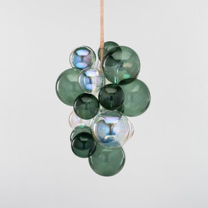 The Juniper & Iridescent Waterfall Bubble Chandelier:  Etsy Design Award Finalist 2024