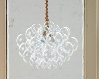 The 31 Bubble Chandelier (22" diameter) • Custom Chandelier • LED lighting • Dining Room Chandelier • Ceiling Light • Bubble Light