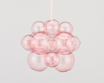 The Organic Blush Bubble Chandelier (16" diameter) • Custom Cord Options• Bubble Light • Chandelier • Ceiling Light • LED Lighting