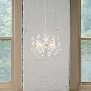 25 Bubble Chandelier made by hand in the Pacific Northwest.