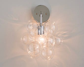 The Nickel Bubble Sconce • Wall Sconce • Hard-Wired Wall Light