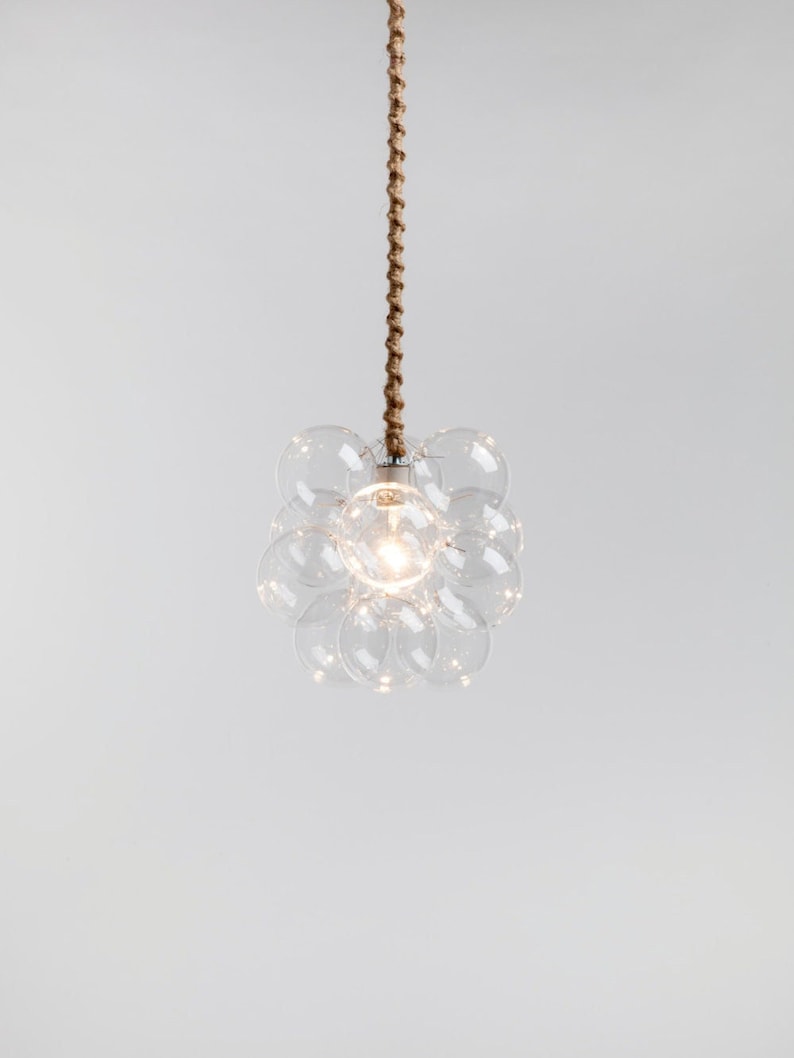 Petite Bubble Chandelier made by hand in the Pacific Northwest.