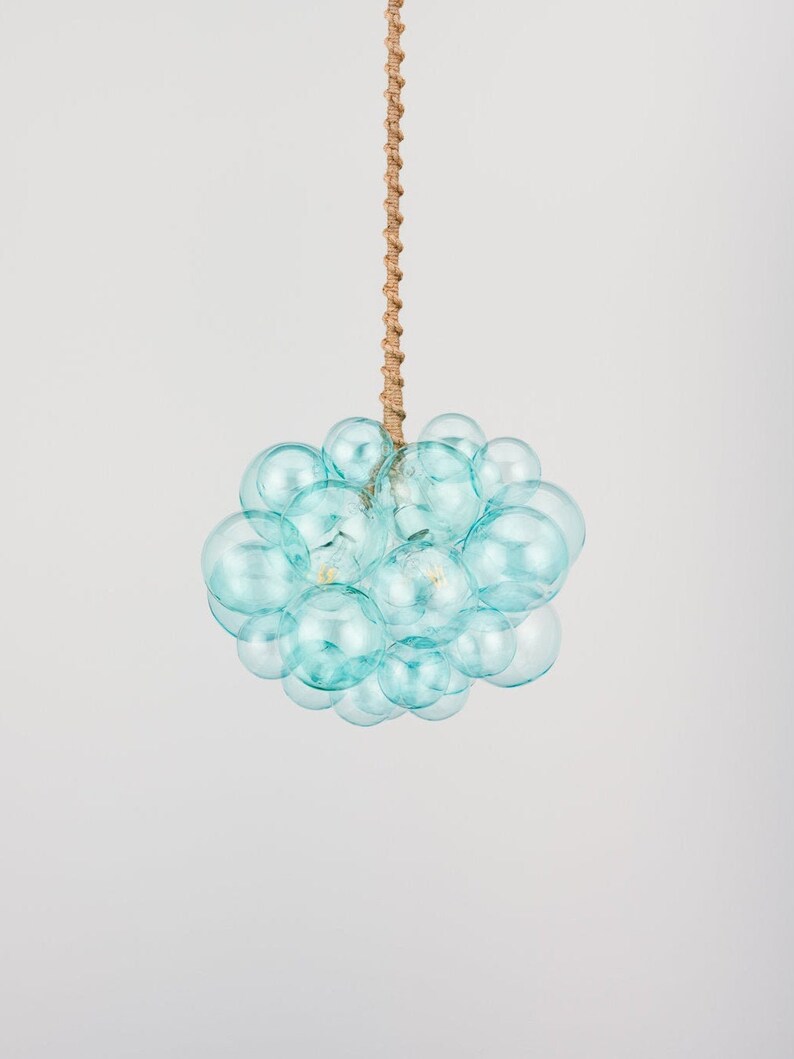 \u2022 Custom Cord Options \u2022 LED lighting \u2022 Modern Chandelier 22 diameter The Skylight 31 Bubble Chandelier
