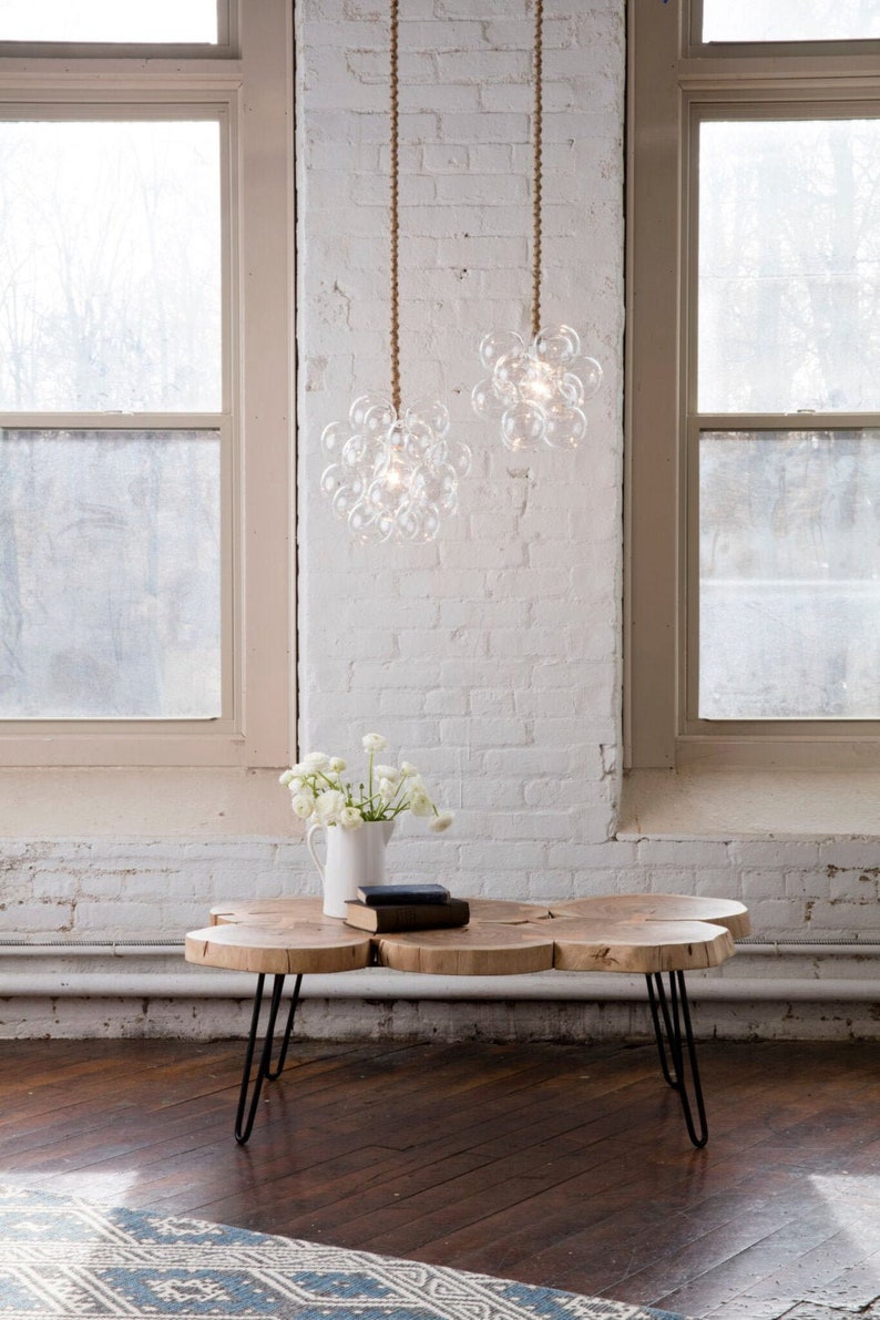 Petite Bubble Chandelier made by hand in the Pacific Northwest.