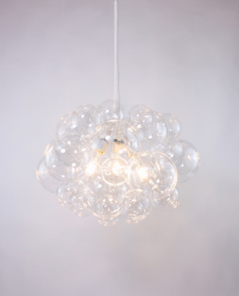 22 diameter \u2022 Custom Chandelier \u2022 LED lighting \u2022 Dining Room Chandelier \u2022 Ceiling Light \u2022 Bubble Light The 31 Bubble Chandelier