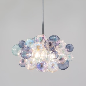 The Twilight Cumulus Bubble Chandelier • Handmade to Order in the PNW • Custom Chandelier