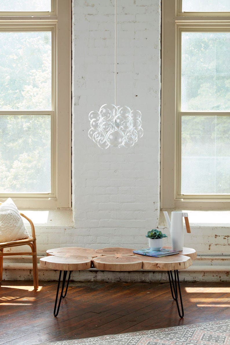 25 Bubble Chandelier made by hand in the Pacific Northwest.