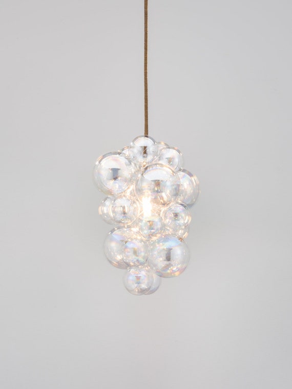 The Iridescent Waterfall Bubble Chandelier Etsy Australia