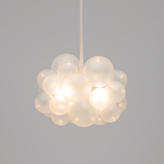 The Frosted 25 Bubble Chandelier 18, Glass Bubble Chandelier Uk