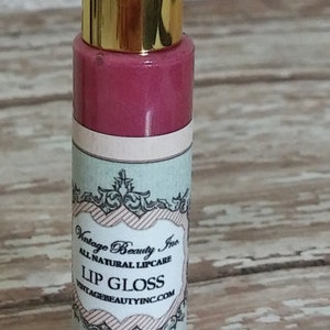 All Natural Lipgloss, Twilight Shimmering Purple and Pink, Pearlescent Gloss, Smooth and Creamy, Non-Sticky, Hemp seed and Jojoba Added image 1