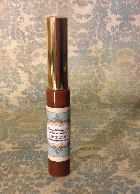 All Natural Lipgloss- Maple Syrup- Light Brown and Tan, Flesh Tone