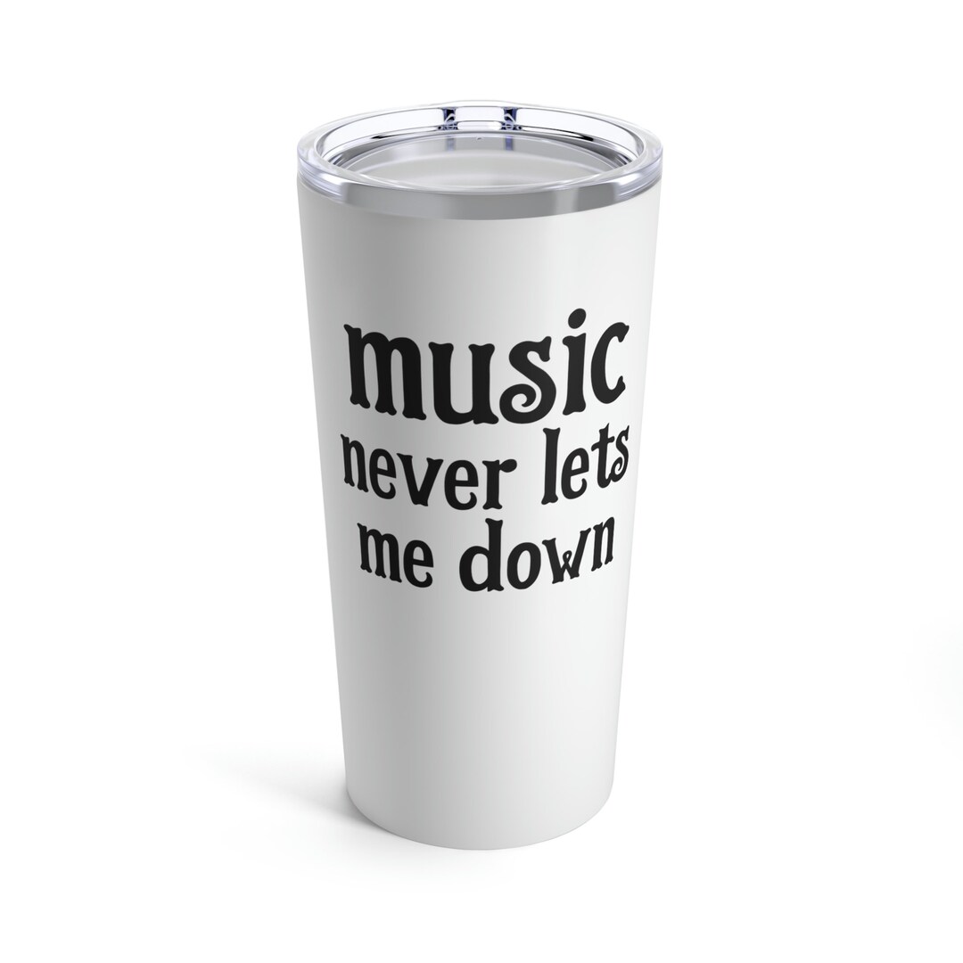 Music Tumbler, Music Water Bottle. I Love Music, Music Heals,gift for ...