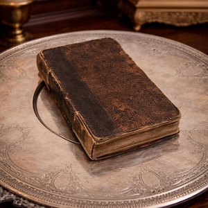 Antique 1837 Tenebrae Evening Office Book - Latin & English Roman Breviary - Early 19th Century Religious Prayer Book