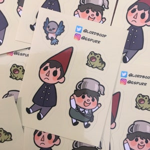 Über den Garten Wandsticker Set