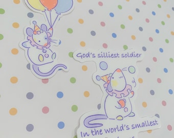 Stickers souris Pervenche le cirque