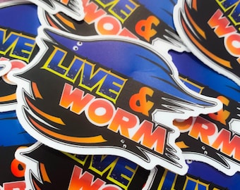 Sticker vivant et ver