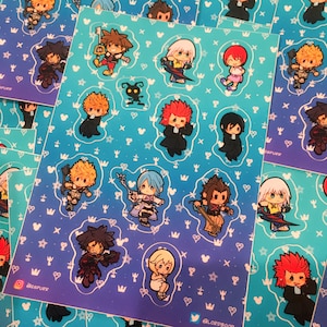 Kingdom Hearts Sticker Page