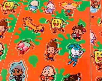 Nicktoons Sticker Page
