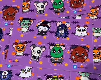 Feuille d'autocollants Hamoween