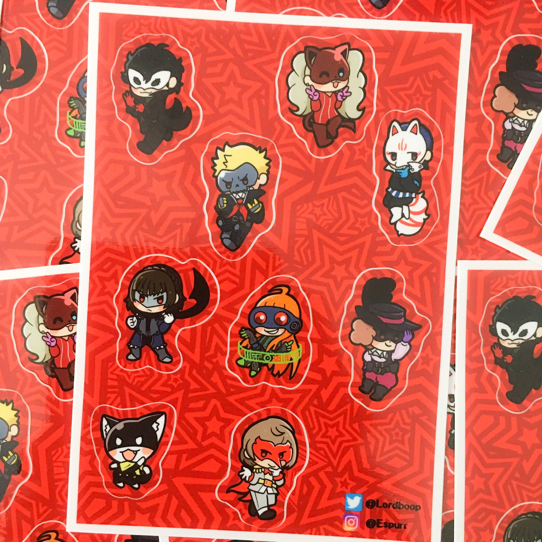 ペルソナ　PERSONA 　缶バッジ　LINEスタンプ　8個セット プロダクション体育館 on X: 