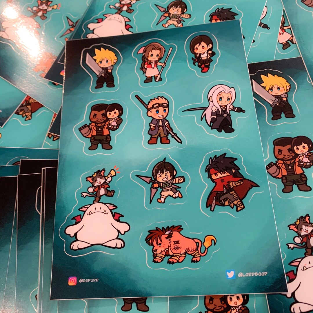 Rebirth Sticker FFVII Rebirth Sticker Page - Etsy